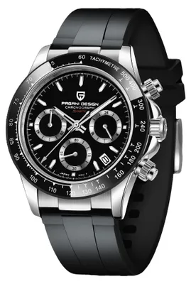 Obrázok produktu pre Pánske hodinky Pagani Design Quint, quartzový mechanizmus, chronograf, čierna farba