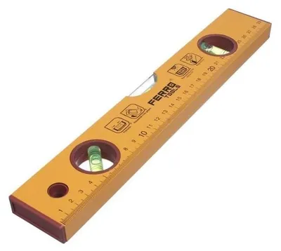 Produktbild von Wasserwaage 30 cm gelb Metall 6 Stück 30 cm