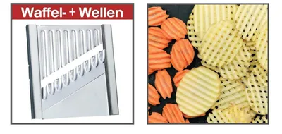 Produktbild von Gigant Waffel und Welleneinsatz für 4-fach Gemüsehobel