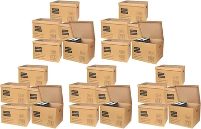 Produktbild von BURI 25x Archivkarton Aktenordner Umzugskarton Aktenkarton Aufbewahrung Transport