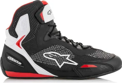Produktbild von Alpinestars 2510319-123-6.5, Männlich, Erwachsener, Rennsportstiefel, Schwarz, Rot, Weiß