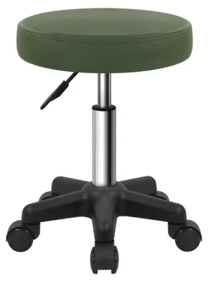 Produktbild von Runder Rollhocker mit Rädern - Höhenverstellbar für Salon und Zuhause