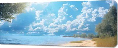 Produktbild von Bild 100x40cm Sommertag