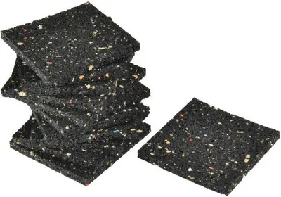 Produktbild von Kovalex Bautenschutzunterlage 90 x 90 x 8 mm schwarz 12 Stück