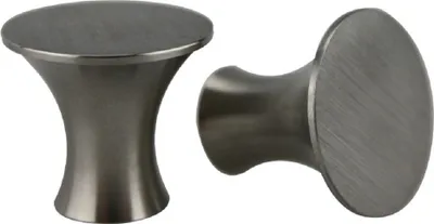 Produktbild von Möbelknopf Schrankknopf Schubladenknopf Küchenknopf Knopf echt Edelstahl ø 28mm