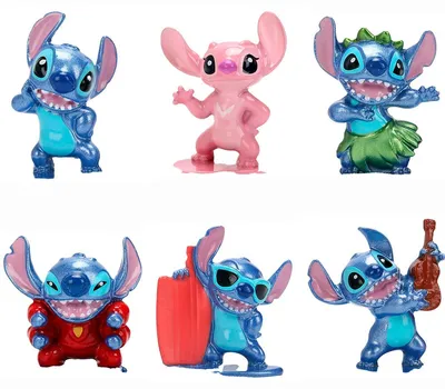Obrázok produktu pre Figúrka Stitch od Disney, kovová, rôzne motívy, výška 4 cm
