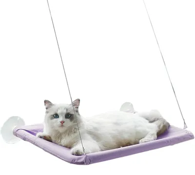 Produktbild von Fenstermontierte, sichere Katzenruhefläche, sonniger Sitz, platzsparende Katzenbetten für Wohnungskatzen