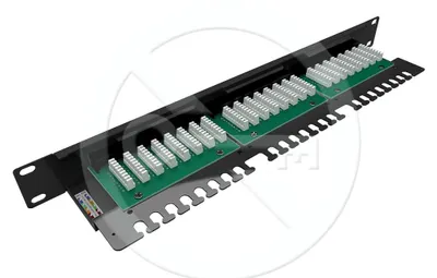 Obrázek produktu pro SOLARIX 19'' patch panel Solarix 24 x RJ45 CAT5E UTP s vyvazovací lištou 1U SX24L-5E-UTP-BK-N