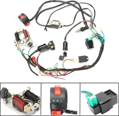 Obrázok produktu pre CDI káblový zväzok spínača zapaľovacej sviečky pre 70 90 110CC ATV Electric Start Quad