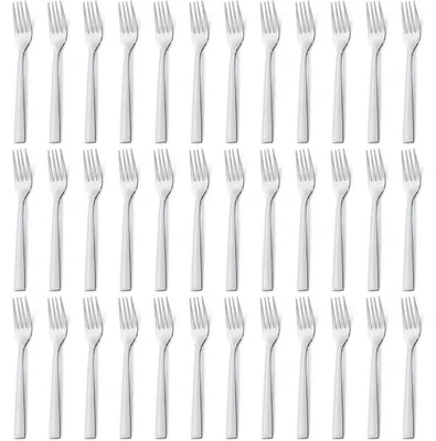 Productafbeelding van 36 vorken voor het diner, roestvrij staal, vaatwasmachinebestendig, klassiek design, 19,8 cm