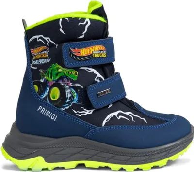 Produktbild von Primigi Jungen Winter Stiefeletten Hot Wheels Monster Trucks Marineblau Klettverschluss Fleecefutter wasserabweisend 8893900
