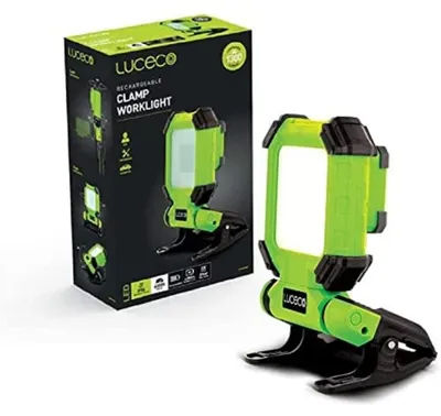 Werkleuchte 15 W, grün, 1300 Lumen, wiederaufladbar
