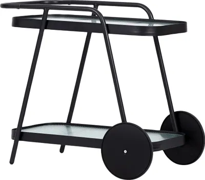 Immagine prodotto di Carrello di servizio a vapore, a righe nere e trasparenti.