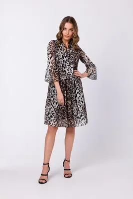 Produktbild von Stylove Minikleid für Frauen Omiten S337 leopard L
