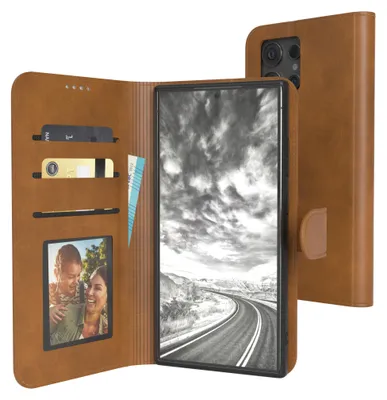 Produktbild von EAZY CASE Business Hülle für Samsung Galaxy S24 Ultra klappbar, Premium Kunstleder Handyhülle mit Kartenfach