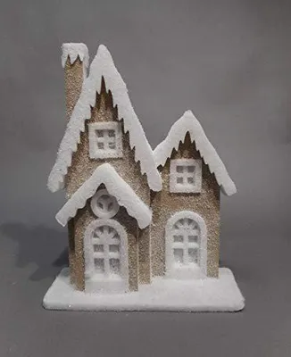 Jute-LED-Deko mehrfarbig 35x52 cm Weihnachtsdeko