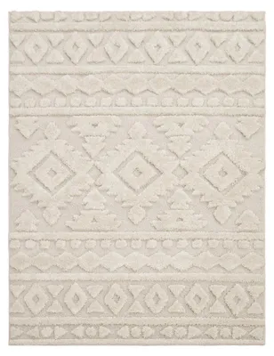 Produktbild von TT Home Wohnzimmer Teppich Hochflor Langflor Schlafzimmer Boho Design 3D Design Skandi Design Modern Unifarben Größe 60x100 cm
