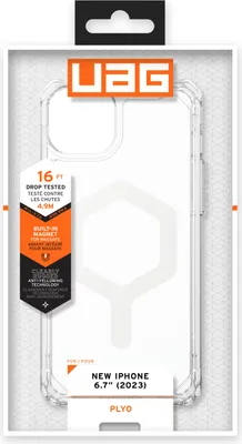 Produktbild von Urban Armor Gear 114314114341, Cover, Apple, iPhone 15 Plus, 17 cm (6.7"), Transparent