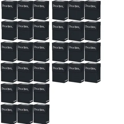 Produktbild von 30x Ultra Pro Deck Box Schwarz - Black im Sparset