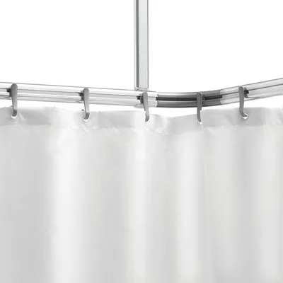 Produktbild von Famanu Duschvorhangstange mit mattem Chrom - individuell kürzbar