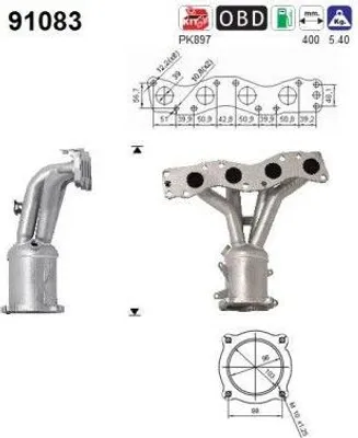 Zdjęcie produktu dla Katalizator Suzuki Swift Iii 1,6