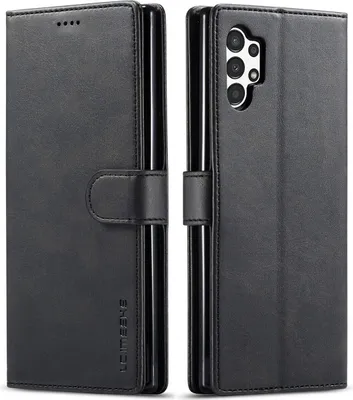 Produktbild von Samsung Galaxy A13 4G Hülle, Klapphüllen Brieftasche Leder Magnetverschluss Ständer Schutzhülle für Galaxy A13 4G Schwarz