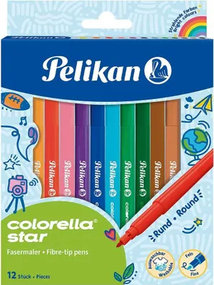 Immagine prodotto di Pelikan 822305 Pelikan Colorella Star C302 Filzstifte farbsortiert, 12 St.