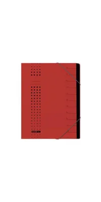 Produktbild von ELBA Ordnungsmappe chic 400002024 DIN A4 7Fächer Karton rot