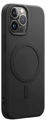 Produktbild von bigben Soft Case mit MagSafe Handy-Cover für Apple iPhone 15 Pro Max schwarz