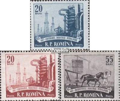 Produktbild von Briefmarken Rumänien 1957 Mi 1671-1673 (kompl.Ausg.) postfrisch Petroleumindustrie