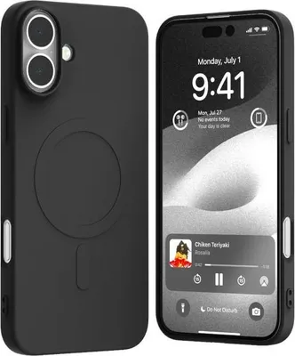 Obrázok produktu pre Merkur Magsafe polosilikónové Iphone 16Plus 6.7 čierne