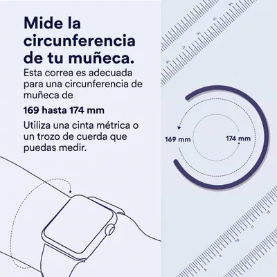 Imagen del producto de Correa Solo para Apple Watch | 44/45/46/49 mm - Talla 7 - Starlight, Imagen generada por IA