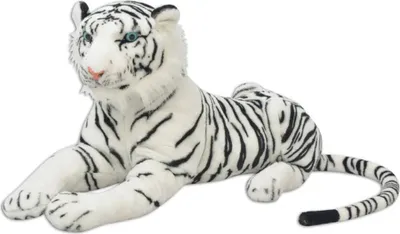 Produktbild von Plüschtier Tiger Weiß mit Tigerstreifen 80 cm