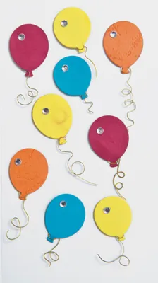 Produktbild von Heyda 203780711 Stick-On's-Mix "Ballons" 7,5 x 16,5 cm