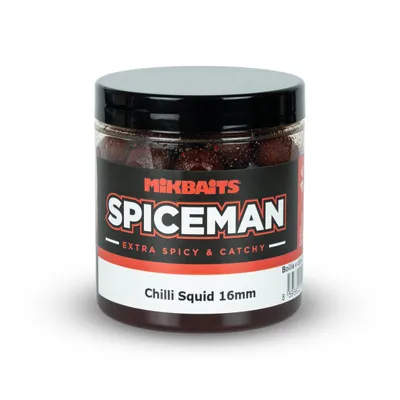 Obrázek produktu pro Mikbaits boilie v dipu Spiceman Chilli Squid 250ml Průměr: 16mm