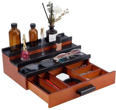 Produktbild von Holzparfum-Organizer mit 3 Etagen