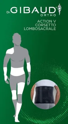 Immagine prodotto di Corsetto Lombosacrale Gibaud Ortho Action V 2