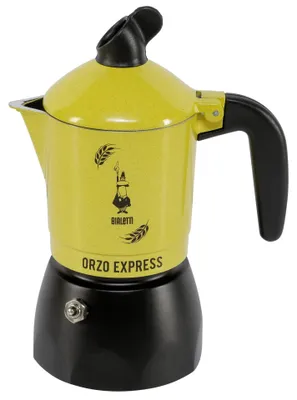 Image de Bialetti Orzo Express Cafetière à moka Noir, Jaune