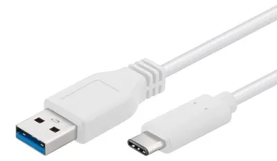 Zdjęcie produktu dla PremiumCord USB-C/męski - USB 3.0 A/Męski, biały, 2 m