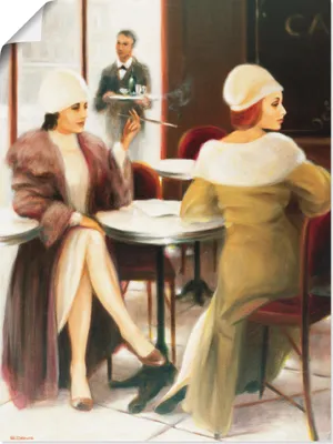 Produktbild von ARTland Poster Cafe I Größe: 45x60 cm