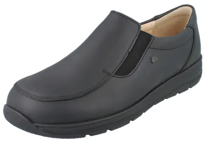 Produktbild von FINN COMFORT Astana Herren Sliper schwarz Glattleder - Größe: UK 9
