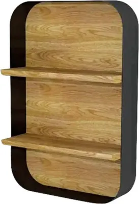 Produktbild von Devo Wandregal Sonet BxHxT 40 x 60 x 15 cm schwarz/Eiche