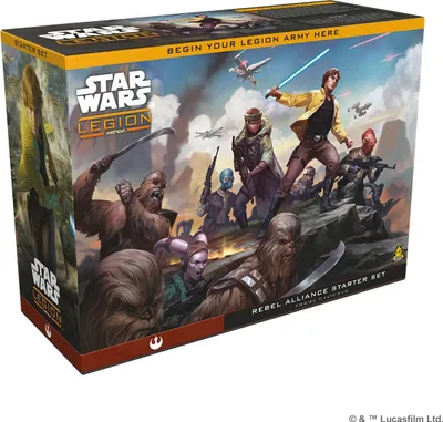 Produktbild von Asmodee Star Wars: Legion - Rebel Alliance Starter Set, Abbildung, Mehrfarbig
