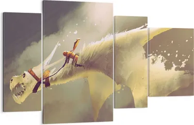 Produktbild von Bild auf Leinwand - Leinwandbild - Kreatur Abstraktion - 120x70cm - Wand Bild - Wanddeko - Leinwanddruck - Bilder - Kunstdruck - Wanddekoration - Leinwand bilder - Wandkunst - DL120x70-3862