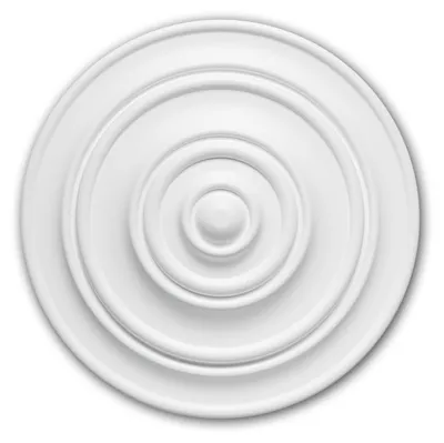 Produktbild von PROFHOME 156014 Rosette aus Polyurethan Deckenrosette Zierelement Ø 34,0 cm