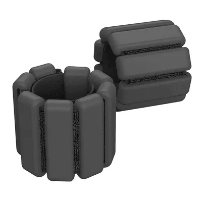Produktbild von 2er Set Einstellbares 450 g Gewichtsarmband für das Handgelenk, Gewichte für Beine und Arme, Pilates Zubehör - FITILIFT Schwarz
