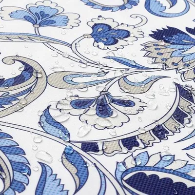 Produktbild von Blauer Polyester-Tischläufer 32x150cm wasserfest