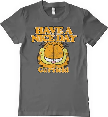 Produktbild von Garfield - Have A Nice Day T-Shirt - Small - DarkGrey