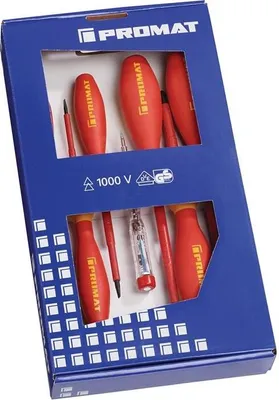 Produktbild von Schraubendrehersatz 7-tlg.Schlitz/PH VDE PROMAT