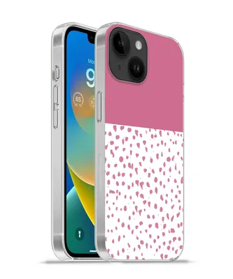 Produktbild von MuchoWow® Handyhülle Schutzhülle Hülle für Apple iPhone 14 - Softcase Punkte - Rosa - Muster Silikon Softcase Handy Hülle - Mobiltelefonhülle